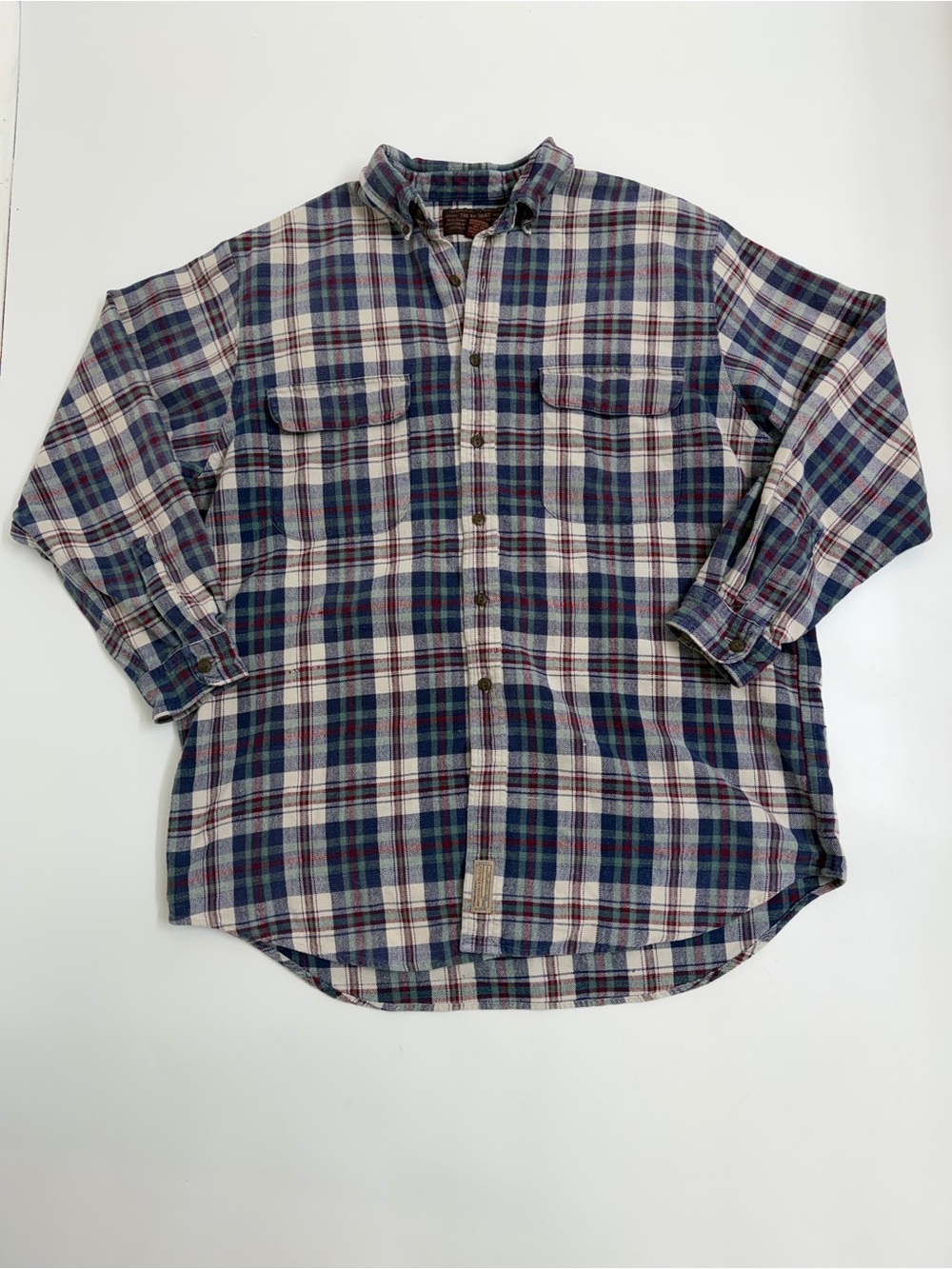 Vintage 90s Abercrombie & Fitch The Big Shirt Plaid Flannel Button Down Men’s‎ L